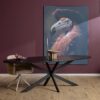 Ovale eettafel Ferris Zwart Eikenhout 180 cm - Image 1