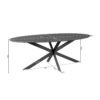 STF-2124_7 Ovale eettafel Ferris Zwart Eikenhout 180 cm - Image 8