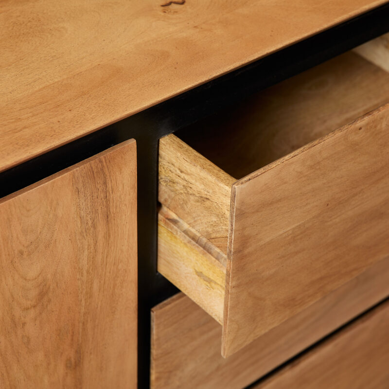 Dressoir RichWood Naturel Mangohout 160 cm - Image 2