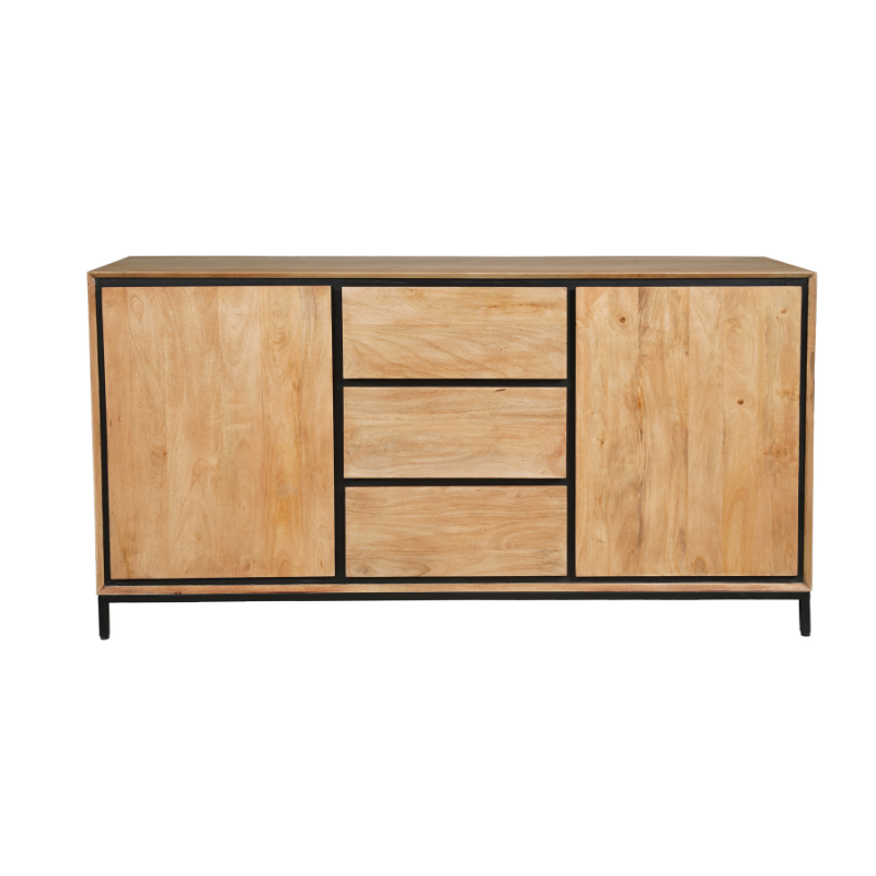 Dressoir RichWood Naturel Mangohout 160 cm - Image 4