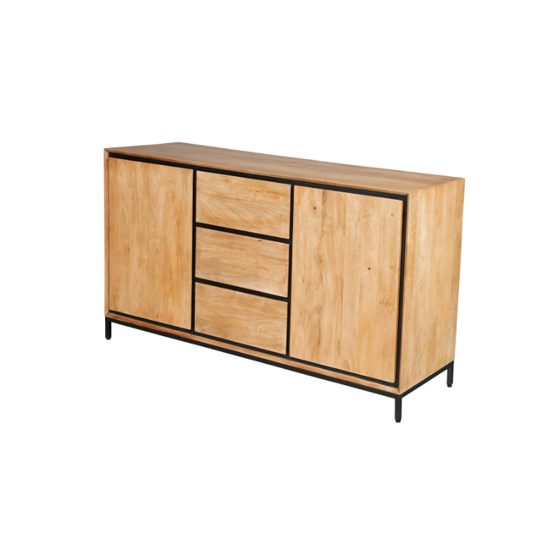 Dressoir RichWood Naturel Mangohout 160 cm - Image 5
