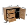 STF-3504_11 Dressoir RichWood Naturel Mangohout 160 cm - Image 12
