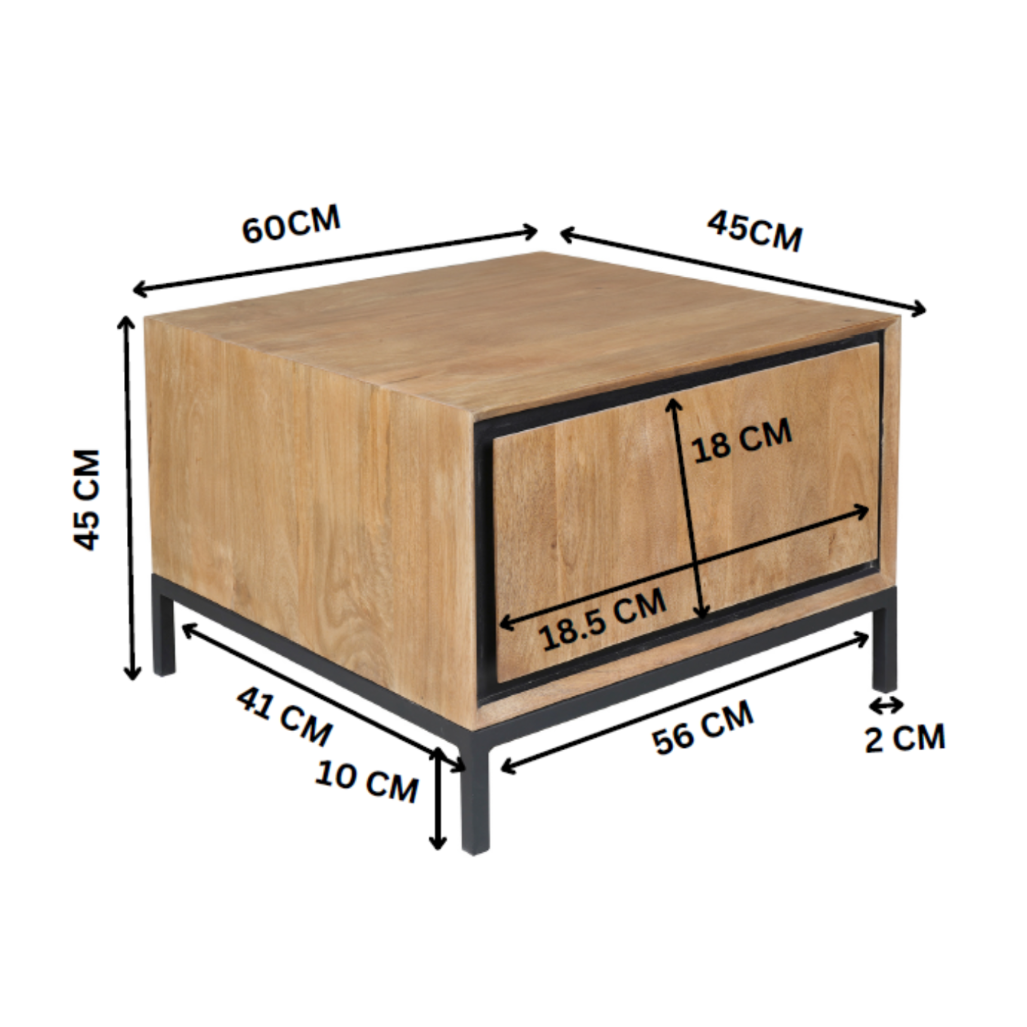 Dressoir RichWood Naturel Mangohout 160 cm - Image 14
