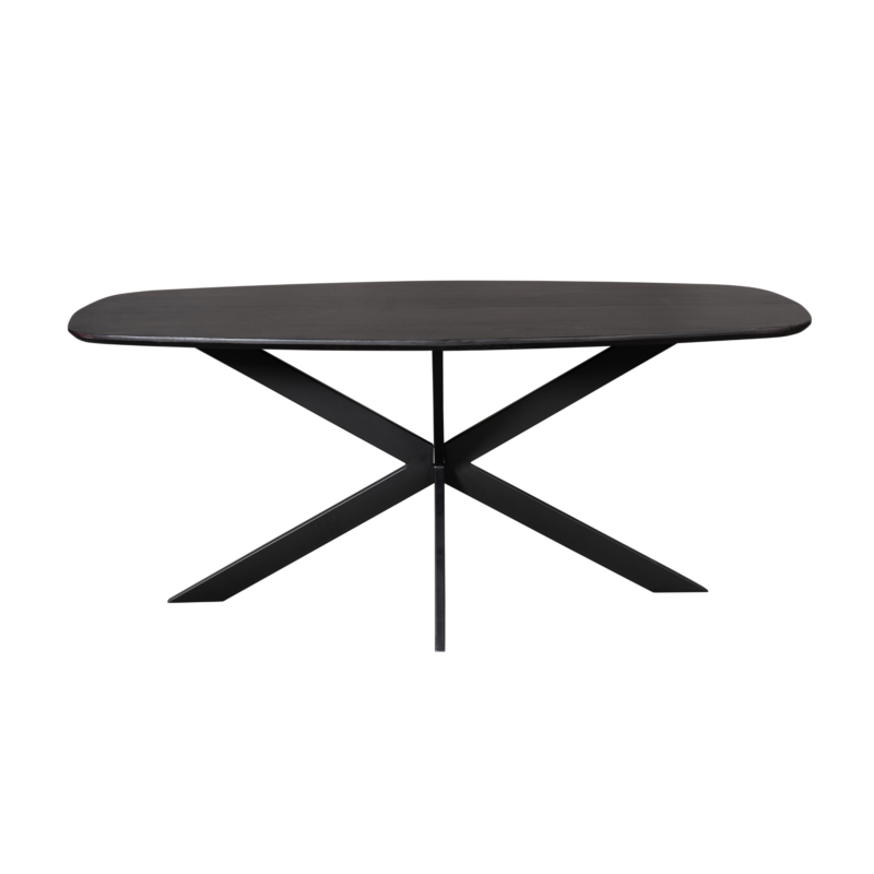 Deens ovale eettafel Ferris Zwart Eikenhout 180 cm - Image 2
