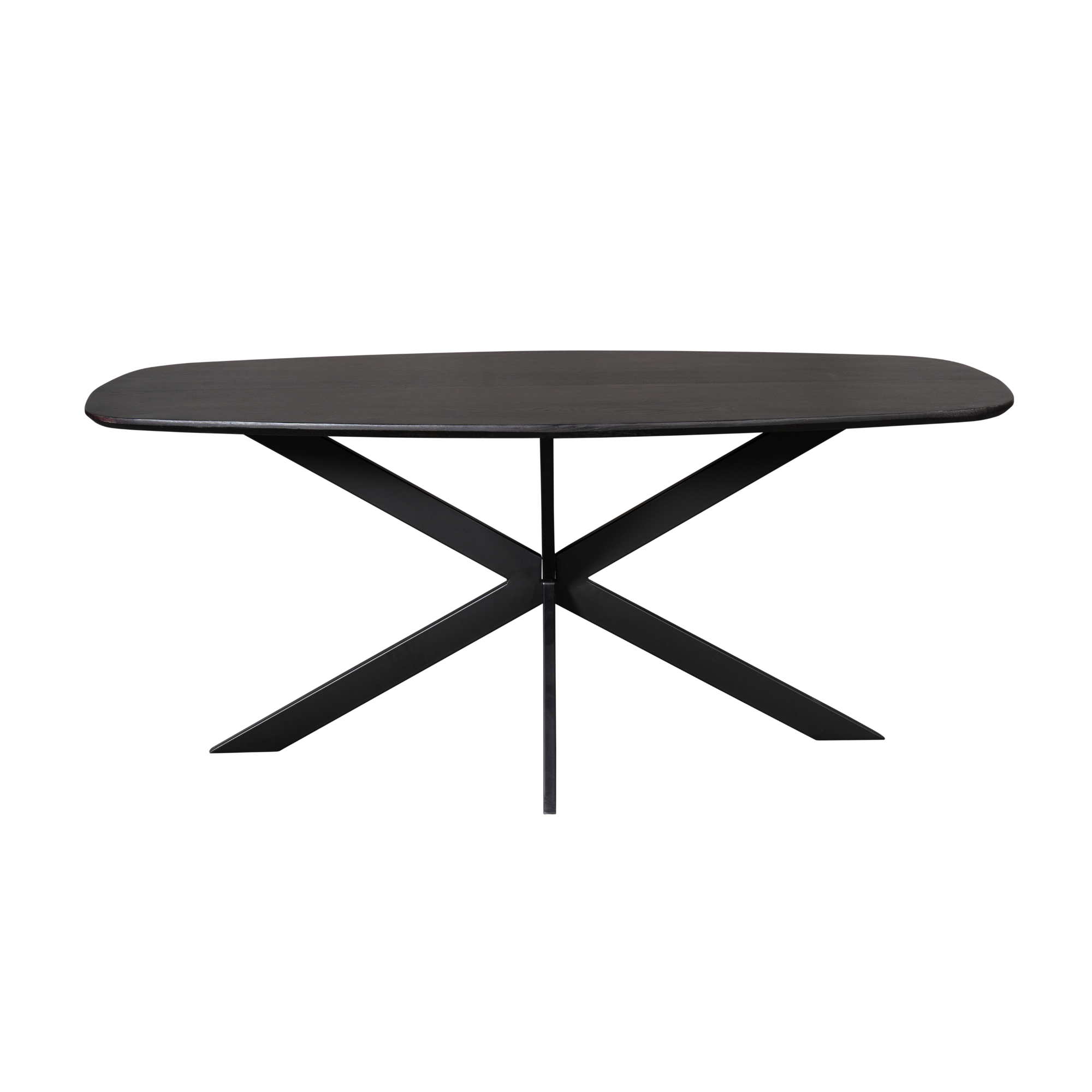 Deens ovale eettafel Ferris Zwart Eikenhout 180 cm - Image 2