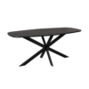 STF-2130_0 Deens ovale eettafel Ferris Zwart Eikenhout 180 cm - Image 1