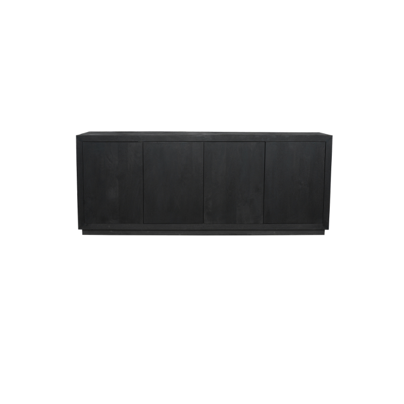 Dressoir Brussel Zwart Mangohout 200 cm - Image 6