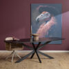 STF-2133_0 Deens ovale eettafel Ferris Zwart Eikenhout 280 cm - Image 1
