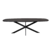 STF-2133_4 Deens ovale eettafel Ferris Zwart Eikenhout 280 cm - Image 5