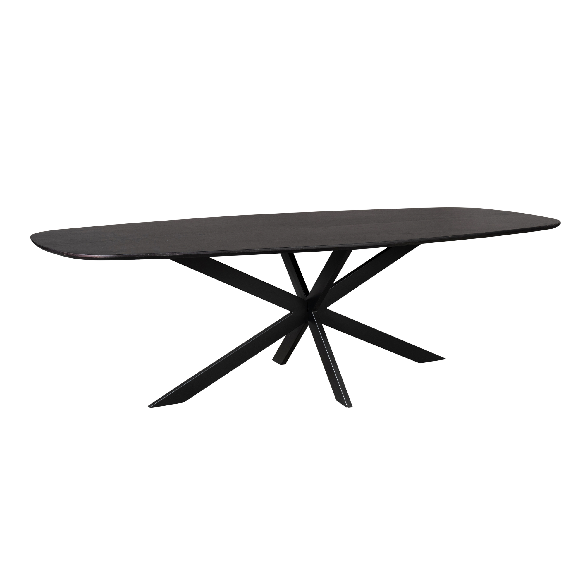 Deens ovale eettafel Ferris Zwart Eikenhout 280 cm - Image 6