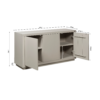 STF-3301_9 Dressoir Brussel Zand Mangohout 150 cm - Image 10