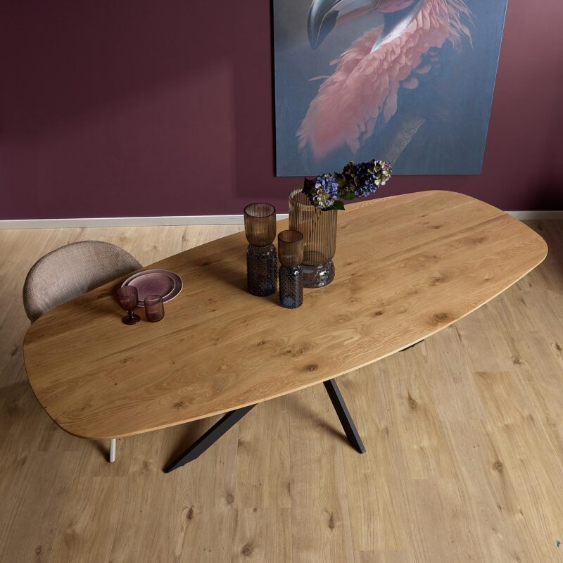 Deens ovale eettafel Ferris Naturel Eikenhout 180 cm - Image 2