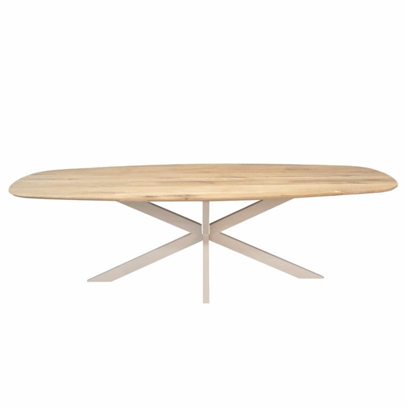 Deens ovale eettafel Ferris Naturel Poot Zand Eikenhout 280 cm - Image 2