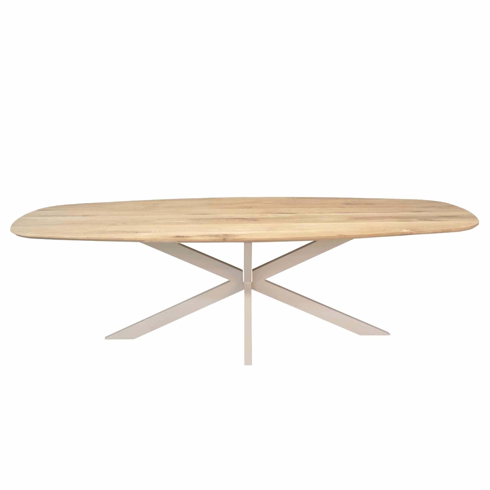 Deens ovale eettafel Ferris Naturel Poot Zand Eikenhout 280 cm - Image 2
