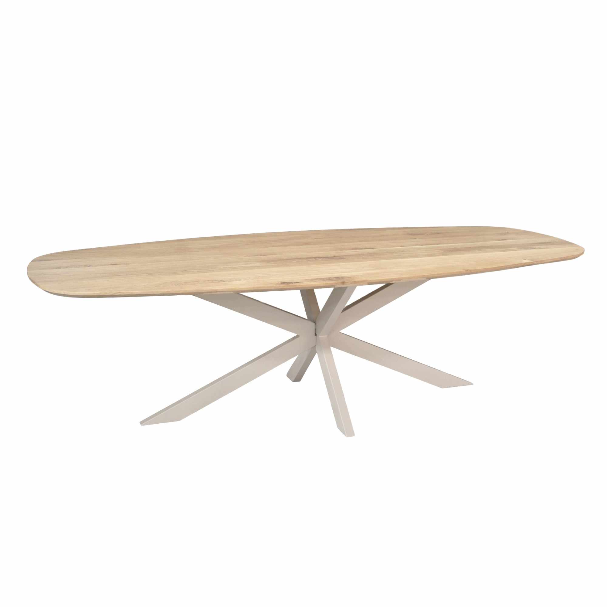Deens ovale eettafel Ferris Naturel Poot Zand Eikenhout 280 cm - Image 3