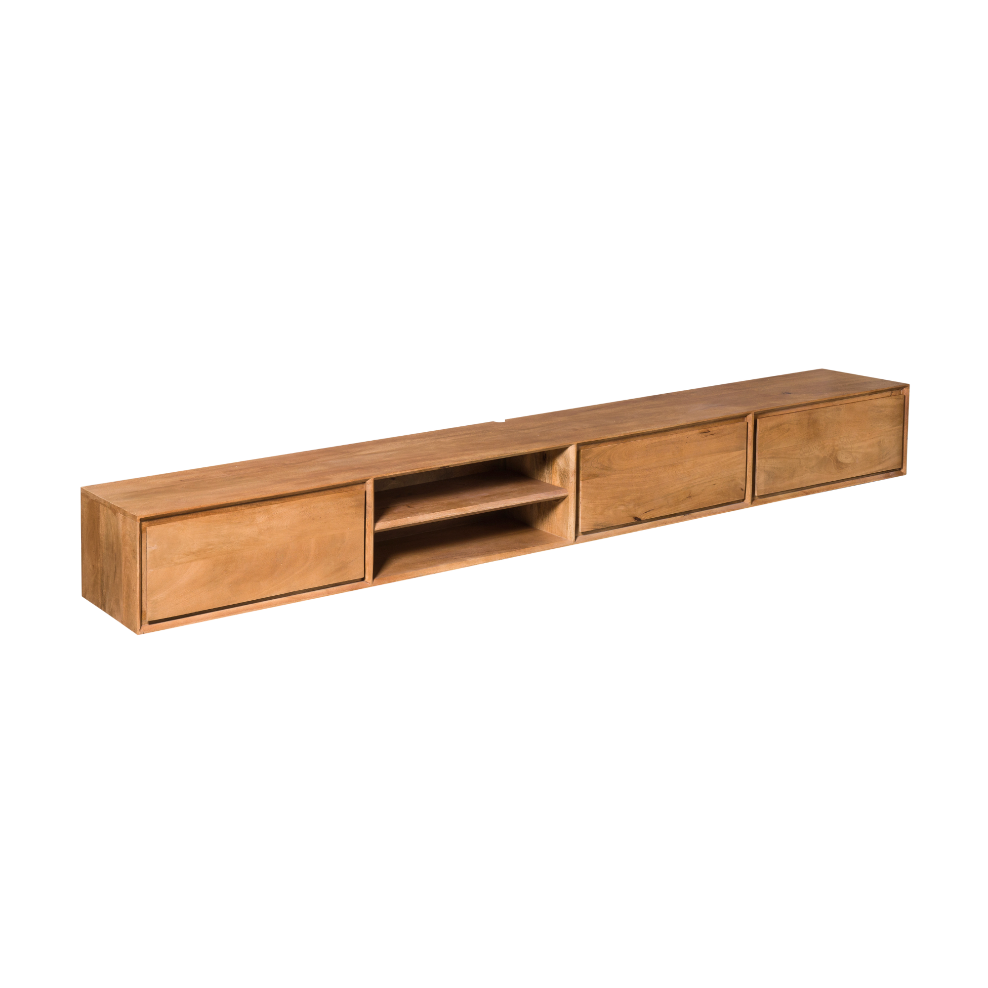Zwevend tv meubel Ambiance Naturel Mangohout 280 cm - Image 7