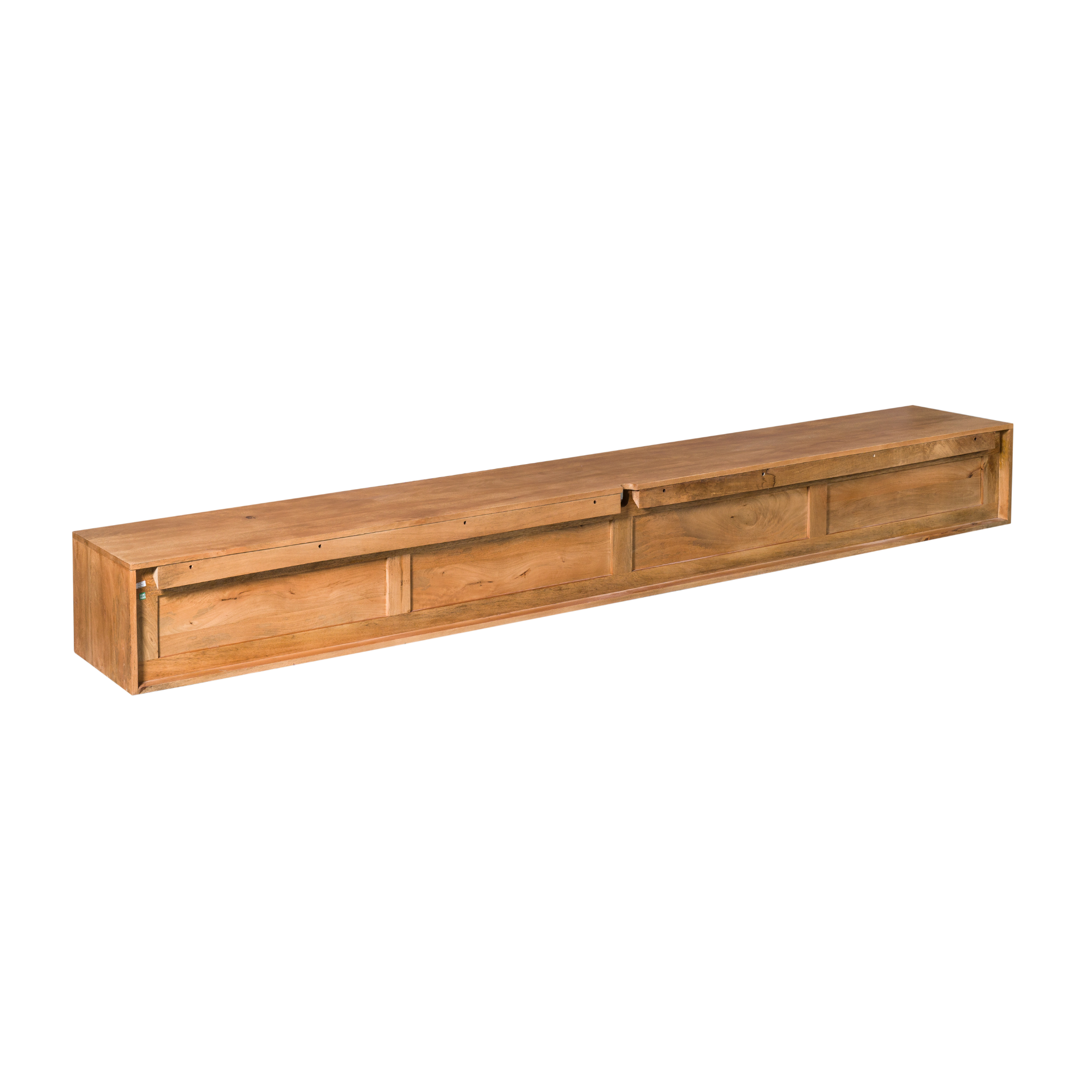 Zwevend tv meubel Ambiance Naturel Mangohout 280 cm - Image 9