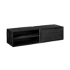 STF-1606_5 Zwevend tv meubel Ambiance Zwart Mangohout 120 cm - Image 6