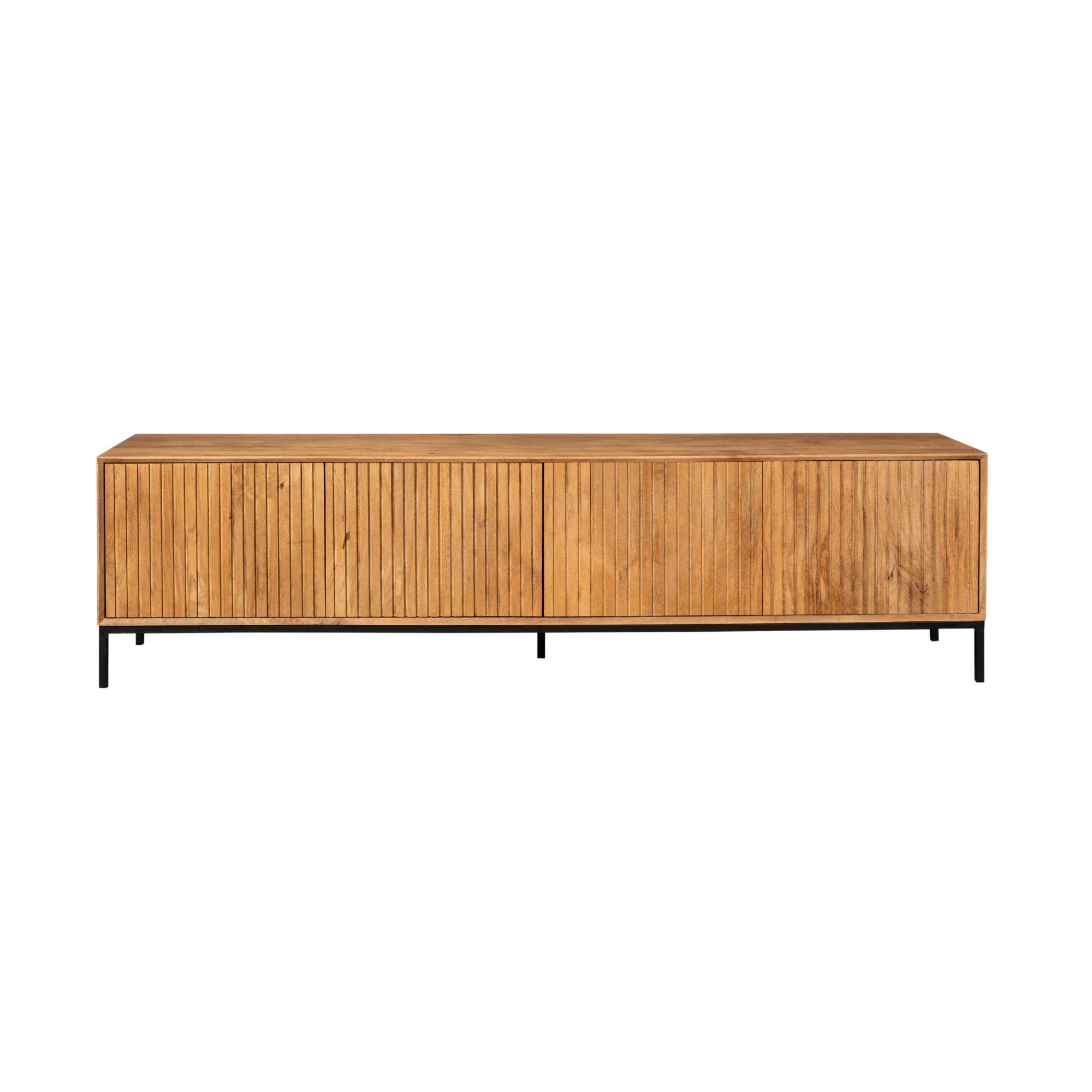 Tv meubel Madison Naturel Mangohout 210 cm - Image 5