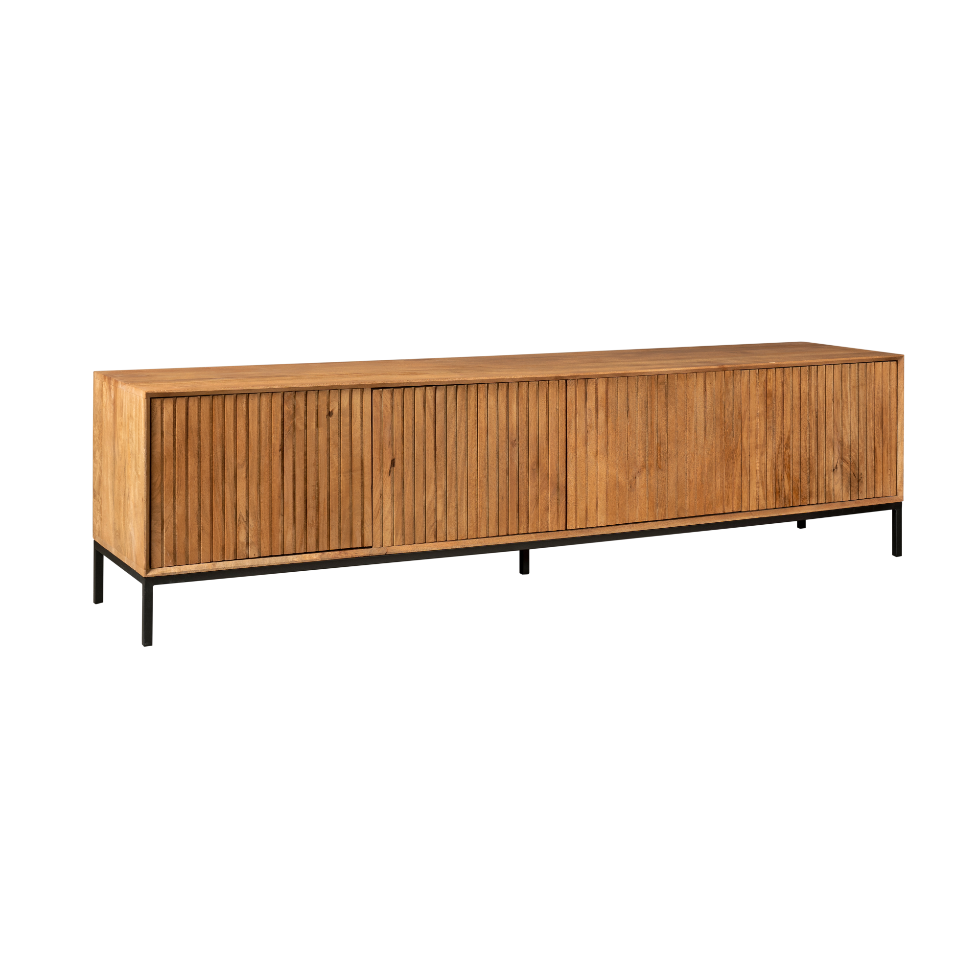 Tv meubel Madison Naturel Mangohout 210 cm - Image 10
