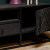 STF-8506_2 Tv meubel New York Zwart Mangohout 165 cm - Image 3