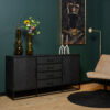Dressoir New York Zwart Mangohout 165 cm - Image 1