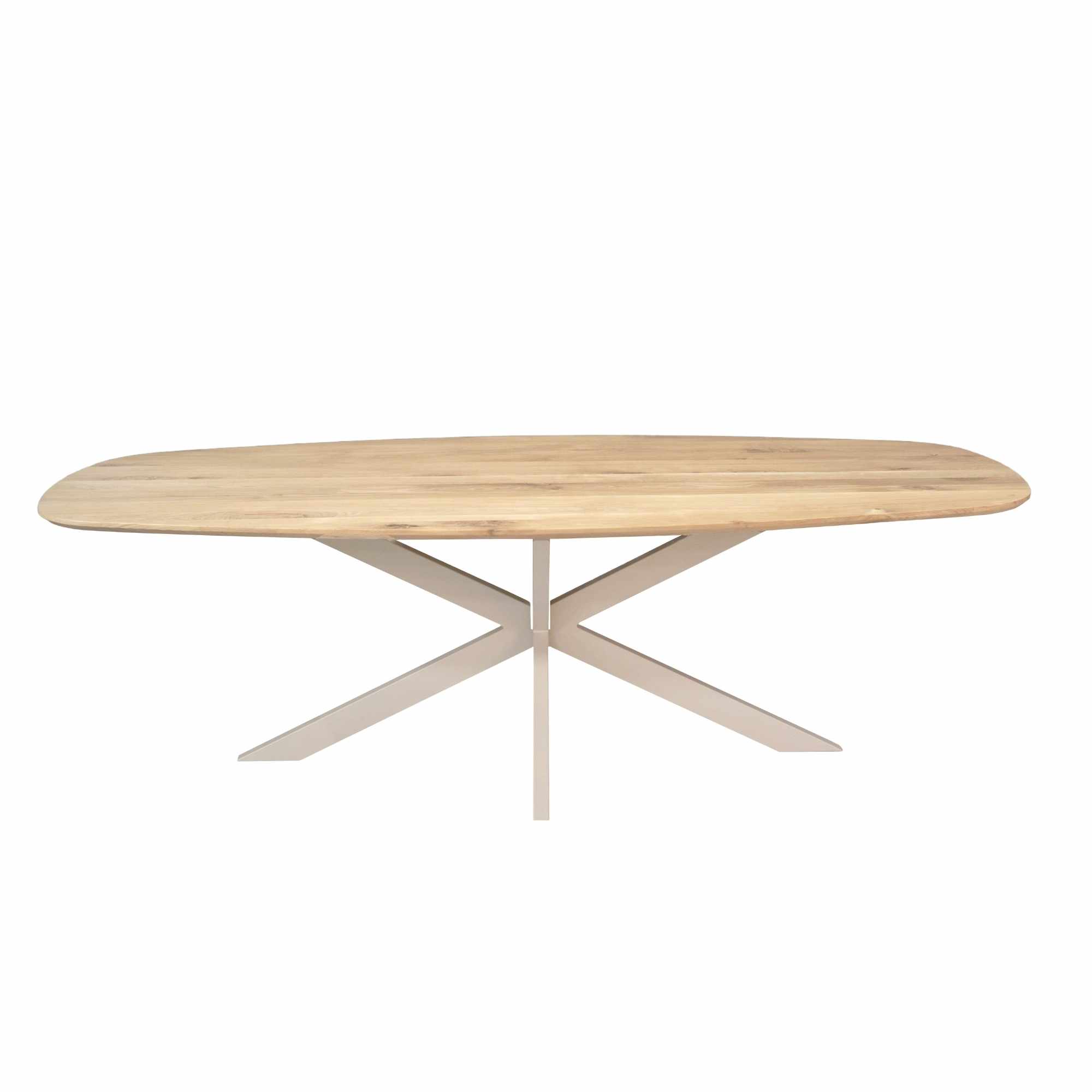 Deens ovale eettafel Ferris Naturel Poot Zand Eikenhout 240 cm - Image 2