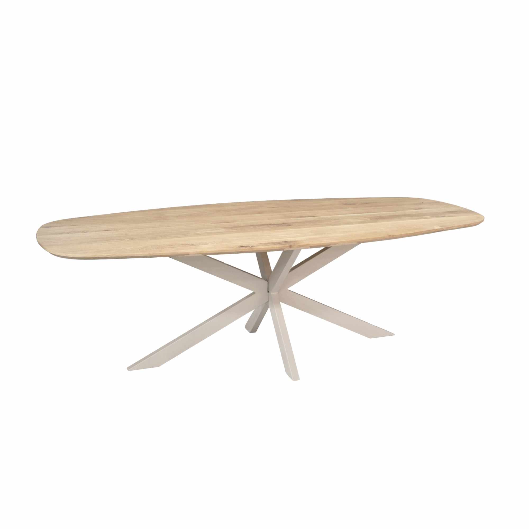 Deens ovale eettafel Ferris Naturel Poot Zand Eikenhout 240 cm - Image 3
