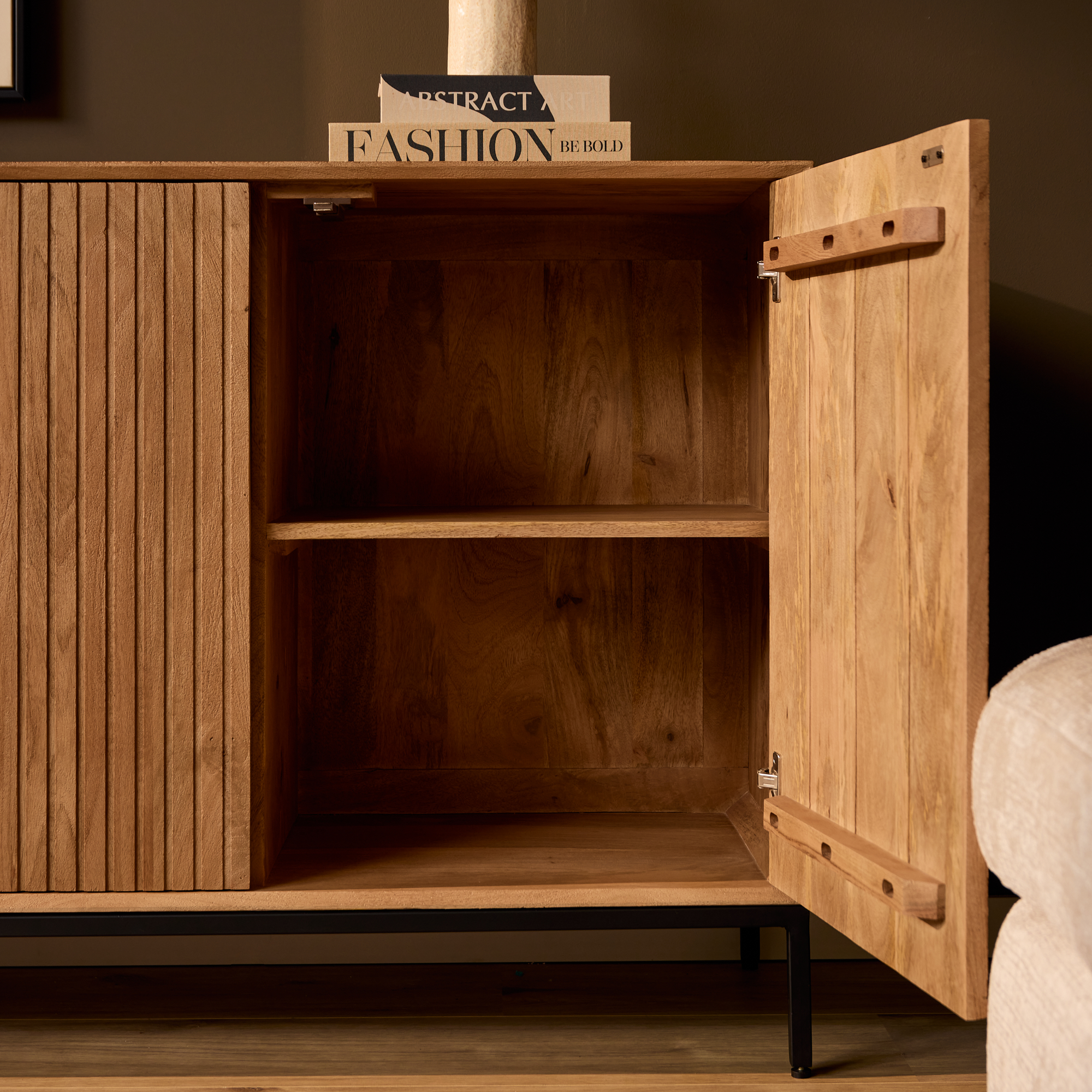 Dressoir Madison Naturel Mangohout 210 cm - Image 6