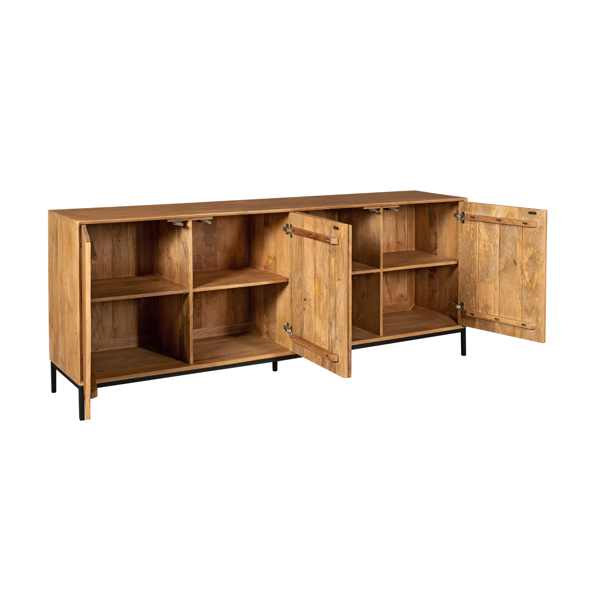 Dressoir Madison Naturel Mangohout 210 cm - Image 9