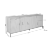 STF-7805_9 Dressoir Madison Naturel Mangohout 210 cm - Image 10