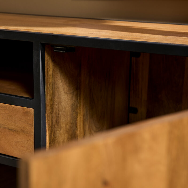 Tv meubel Denver Naturel Mangohout 180 cm - Image 2