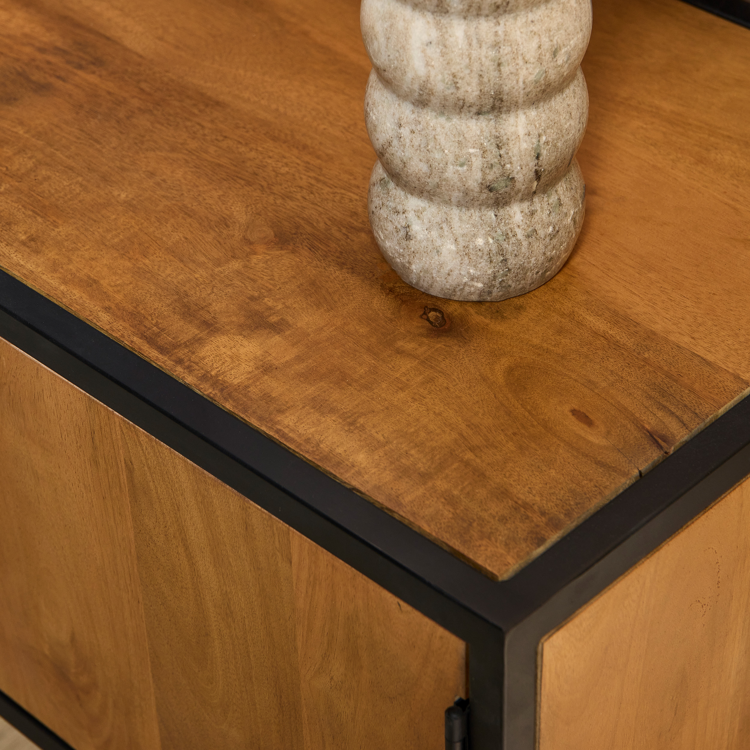 Tv meubel Denver Naturel Mangohout 180 cm - Image 4