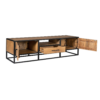 STF-3018_6 Tv meubel Denver Naturel Mangohout 180 cm - Image 7