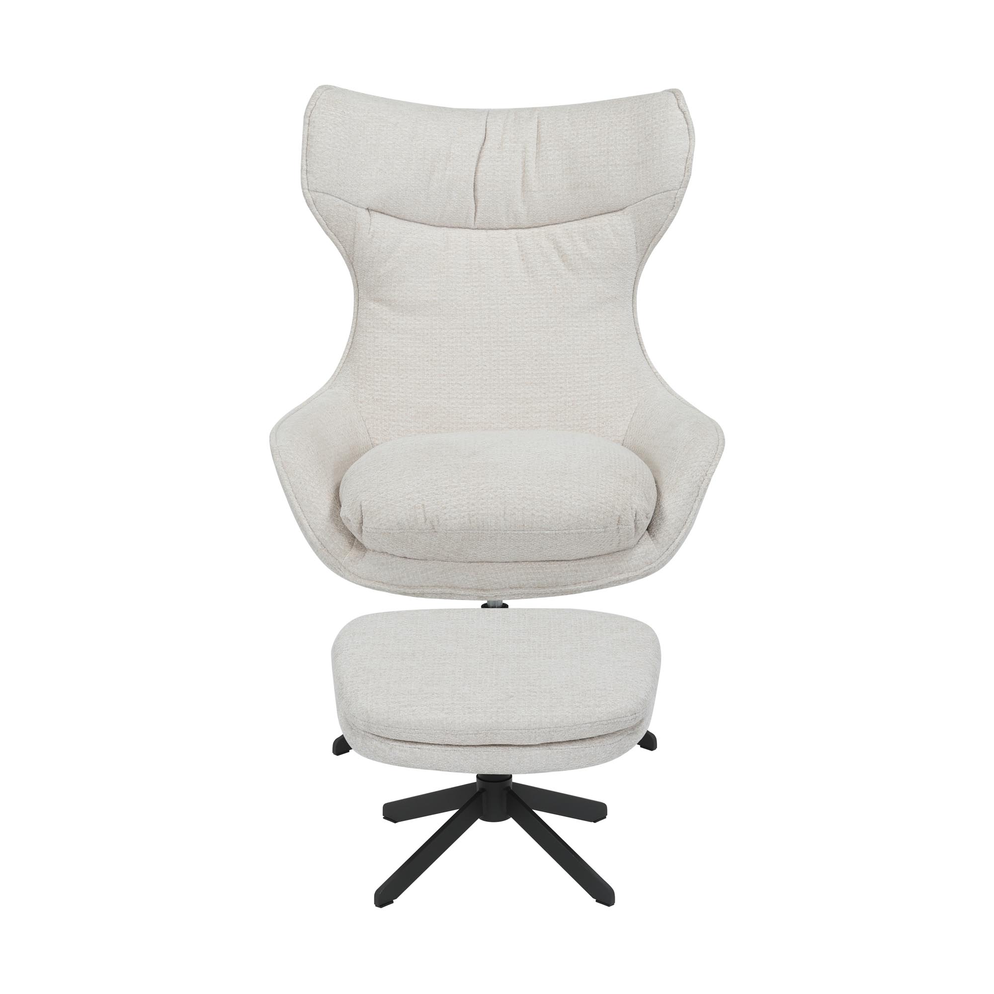 Draaibare fauteuil Olivia Gebroken wit - Image 3