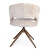 STF-9874_5 Draaibare eetkamerstoel Demi met armleuning Beige Poot Brons - Image 6