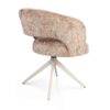 STF-9875_4 Draaibare eetkamerstoel Demi met armleuning Cinnamon Poot Zand - Image 5