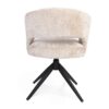 STF-9878_5 Draaibare eetkamerstoel Demi met armleuning Beige Poot Zwart - Image 6