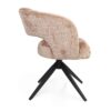 STF-9879_3 Draaibare eetkamerstoel Demi met armleuning Cinnamon Poot Zwart - Image 4