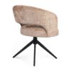 STF-9879_4 Draaibare eetkamerstoel Demi met armleuning Cinnamon Poot Zwart - Image 5