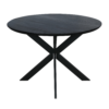 STF-2103_4 Ronde eettafel Ferris Zwart Eikenhout 110 cm - Image 5