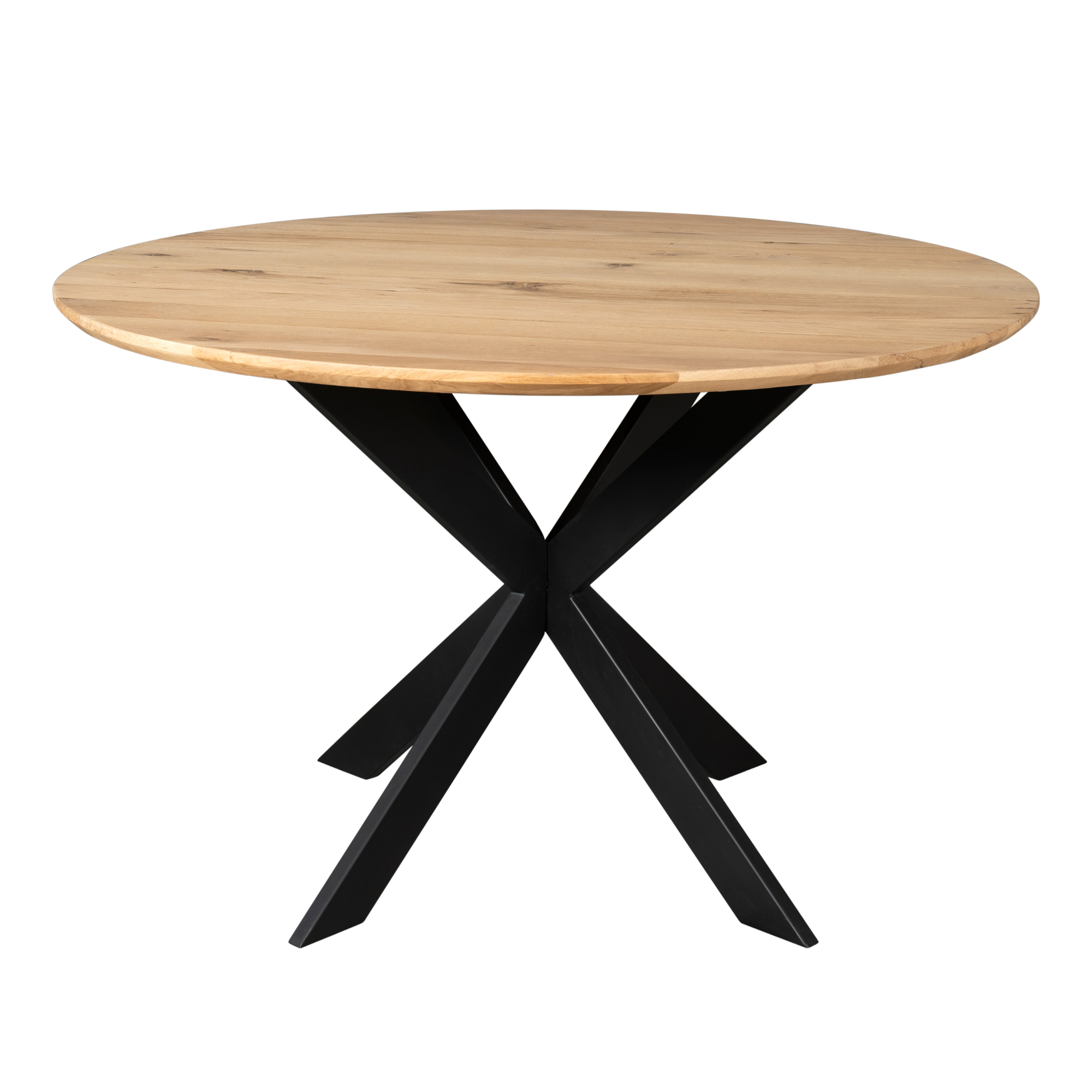 STF-2104_10 Ronde eettafel Ferris Naturel Eikenhout 130 cm - Image 11