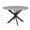 STF-2104_11 Ronde eettafel Ferris Naturel Eikenhout 130 cm - Image 12