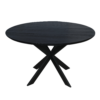 STF-2106_4 Ronde eettafel Ferris Zwart Eikenhout 130 cm - Image 5