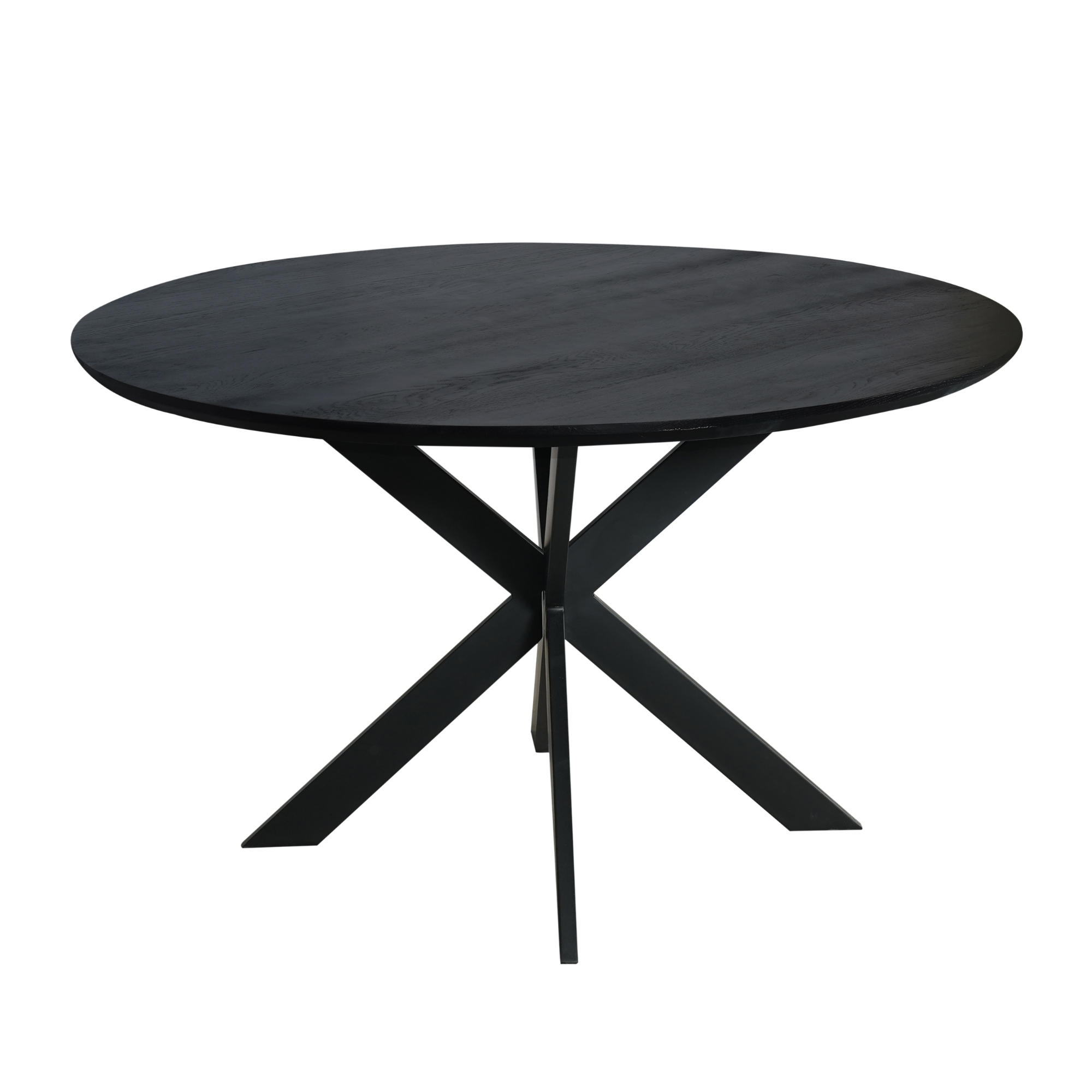 STF-2106_5 Ronde eettafel Ferris Zwart Eikenhout 130 cm - Image 6