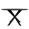 STF-2106_6 Ronde eettafel Ferris Zwart Eikenhout 130 cm - Image 7