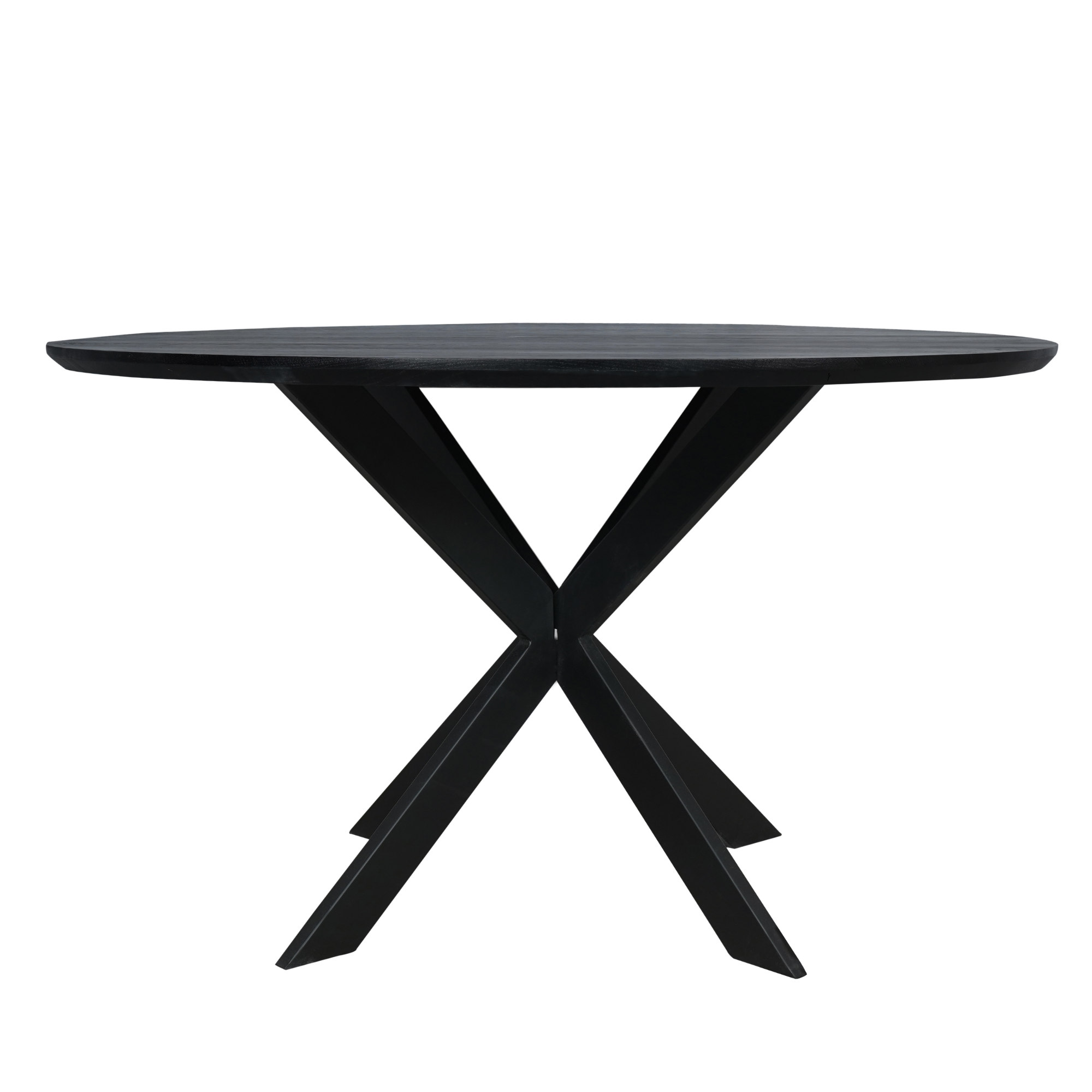 STF-2106_6 Ronde eettafel Ferris Zwart Eikenhout 130 cm - Image 7