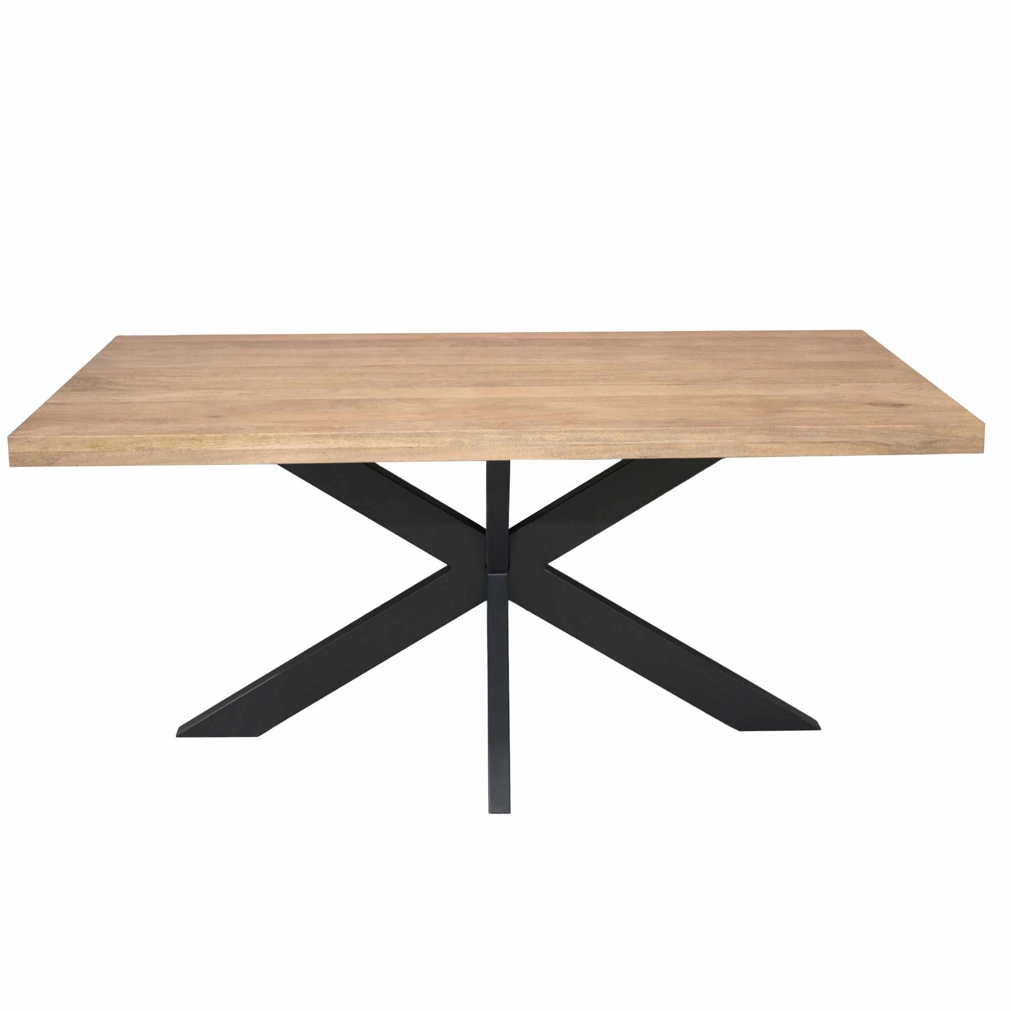 Rechthoekige eettafel Dakota Naturel Mangohout 160 cm - Image 2