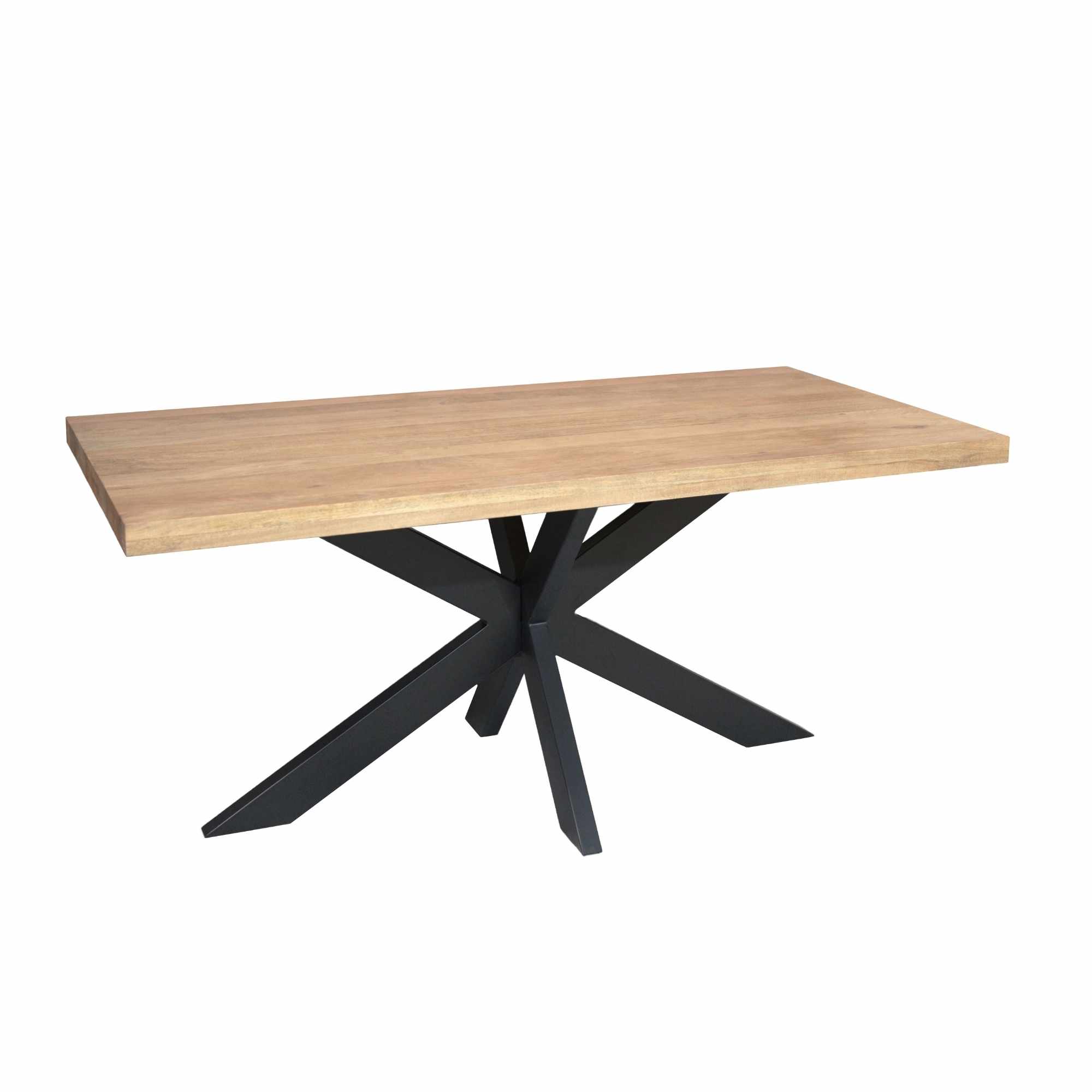Rechthoekige eettafel Dakota Naturel Mangohout 160 cm - Image 3