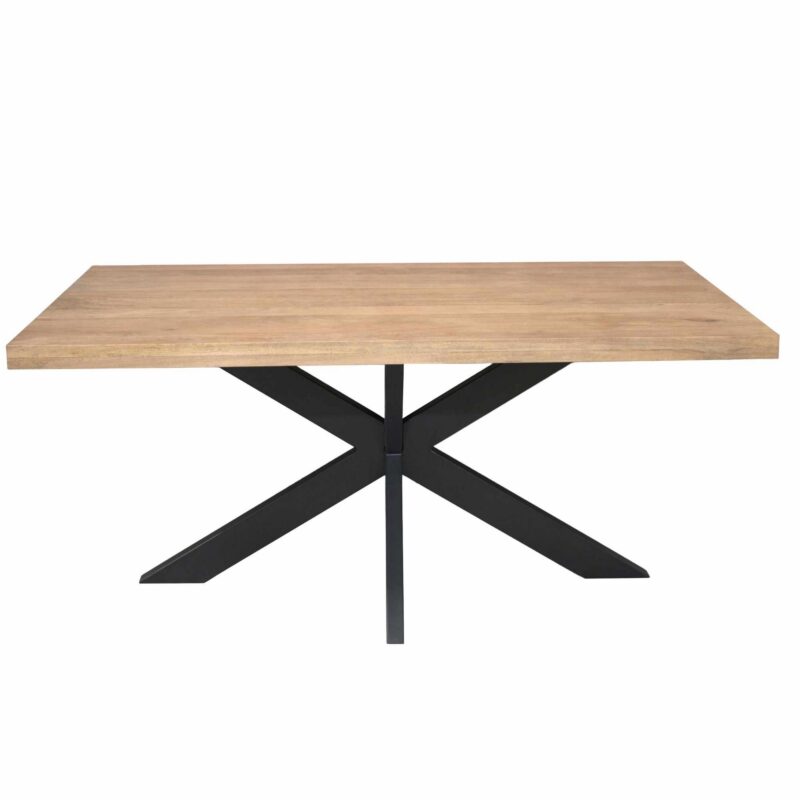 Rechthoekige eettafel Dakota Naturel Mangohout 180 cm - Image 2